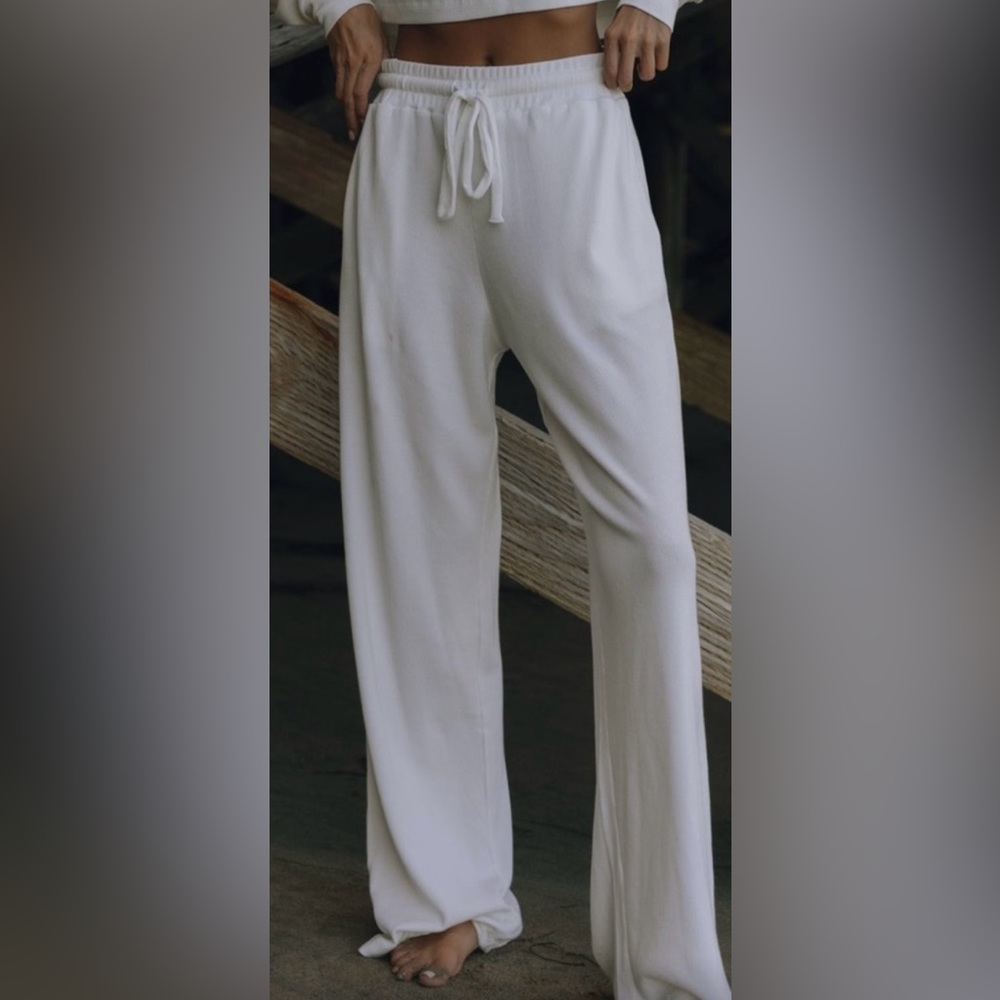 Daily Drills White Thermal Pants from the Cozy Classics collection